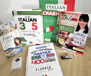 Italian Mastery Kit - Study, Practice, Listen & Cook in Italian